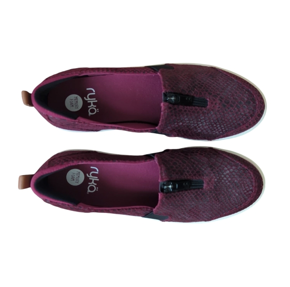 Ryka Vivvi Memory Foam Slip-On Sneaker 8.5M Plum Red - Picture 6 of 16